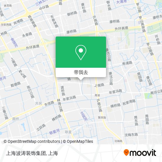 上海波涛装饰集团地图