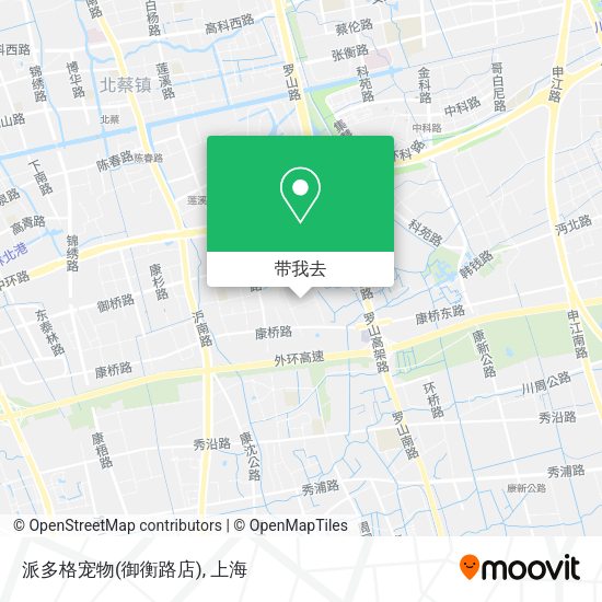 派多格宠物(御衡路店)地图