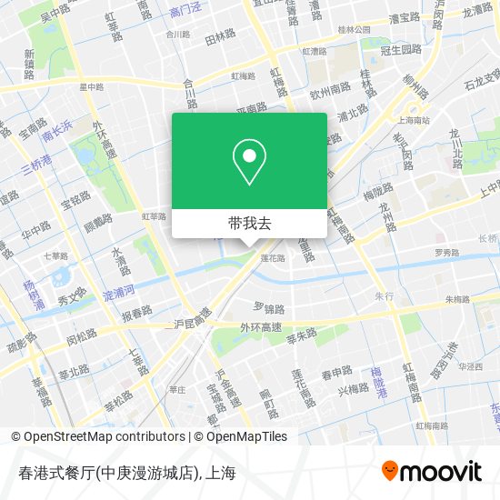 春港式餐厅(中庚漫游城店)地图