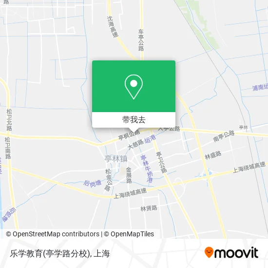 乐学教育(亭学路分校)地图