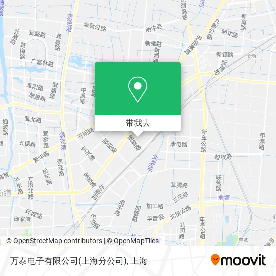 万泰电子有限公司(上海分公司)地图