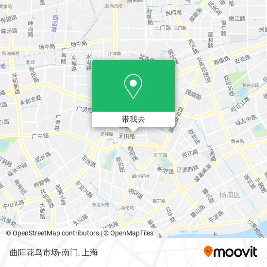 曲阳花鸟市场-南门地图