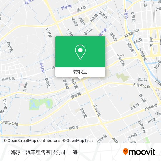 上海淳丰汽车租售有限公司地图