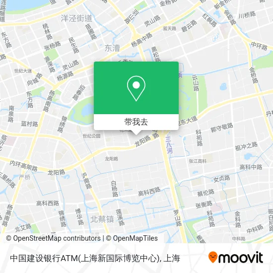中国建设银行ATM(上海新国际博览中心)地图