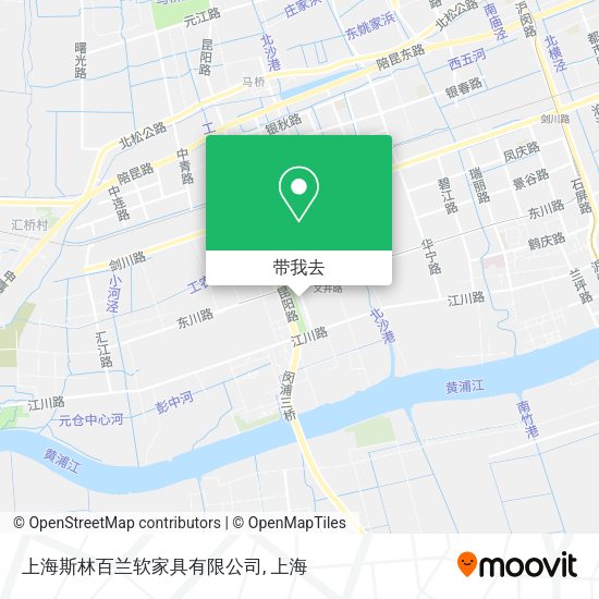 上海斯林百兰软家具有限公司地图