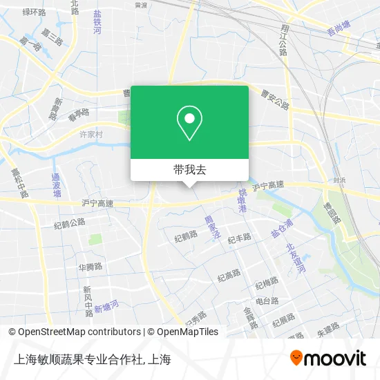 上海敏顺蔬果专业合作社地图