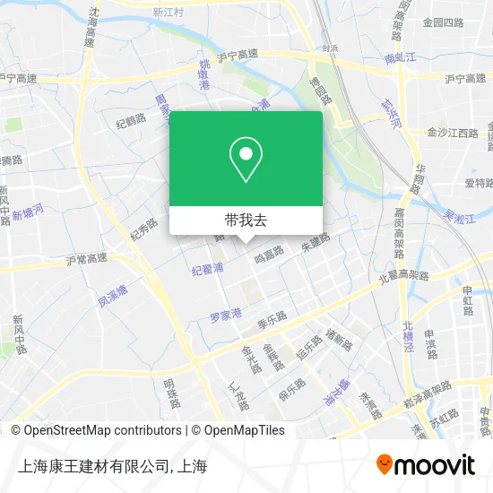 上海康王建材有限公司地图