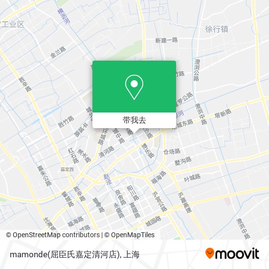 mamonde(屈臣氏嘉定清河店)地图