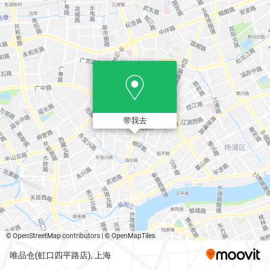 唯品仓(虹口四平路店)地图