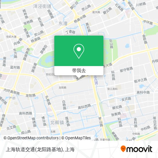 上海轨道交通(龙阳路基地)地图