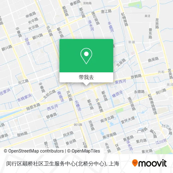 闵行区颛桥社区卫生服务中心(北桥分中心)地图