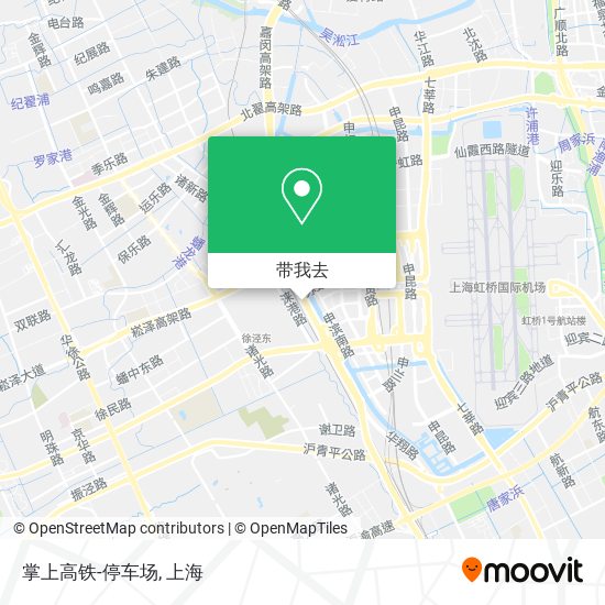 掌上高铁-停车场地图
