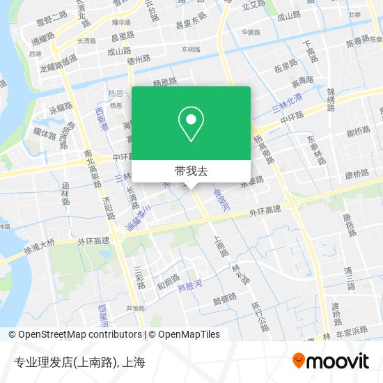 专业理发店(上南路)地图