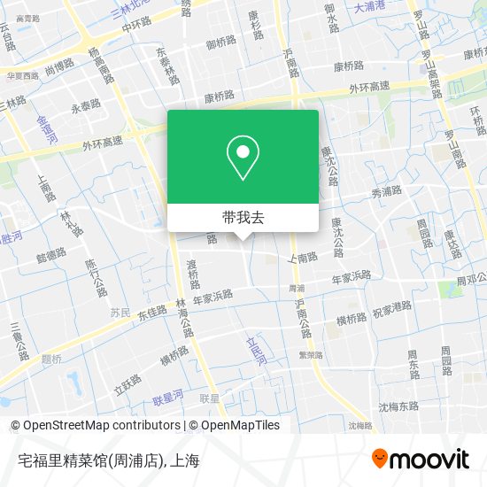 宅福里精菜馆(周浦店)地图