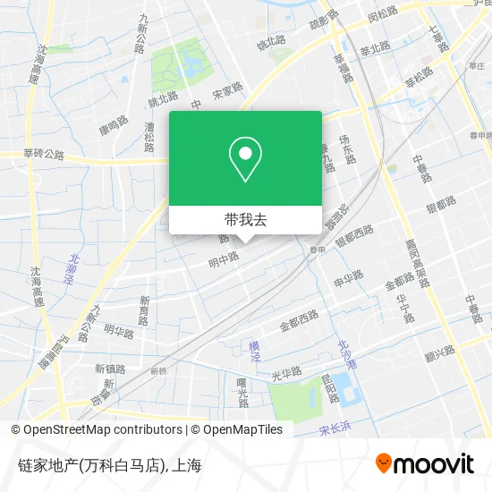 链家地产(万科白马店)地图