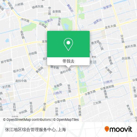 张江地区综合管理服务中心地图