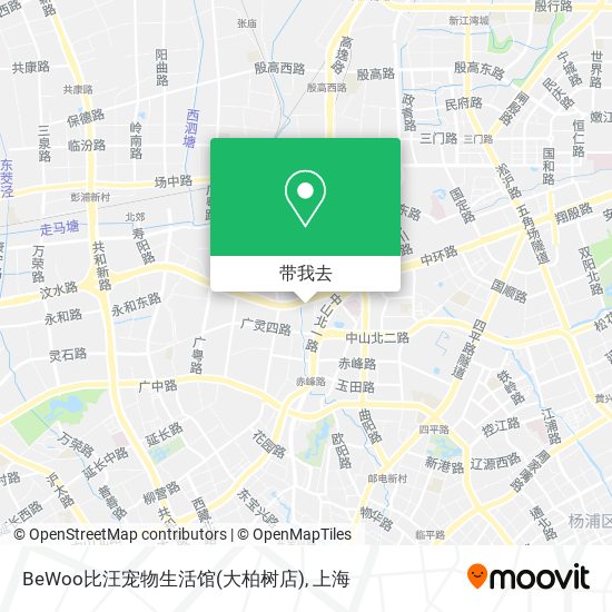 BeWoo比汪宠物生活馆(大柏树店)地图