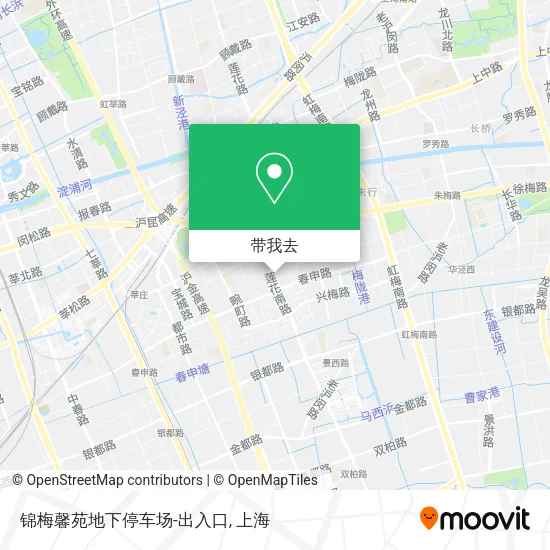 锦梅馨苑地下停车场-出入口地图