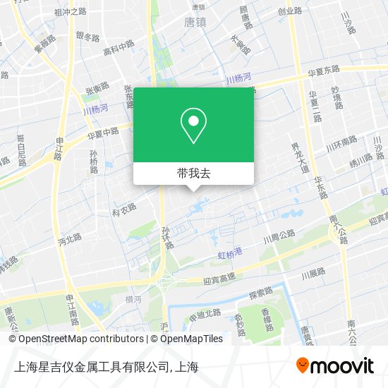 上海星吉仪金属工具有限公司地图