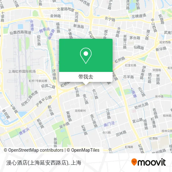 漫心酒店(上海延安西路店)地图