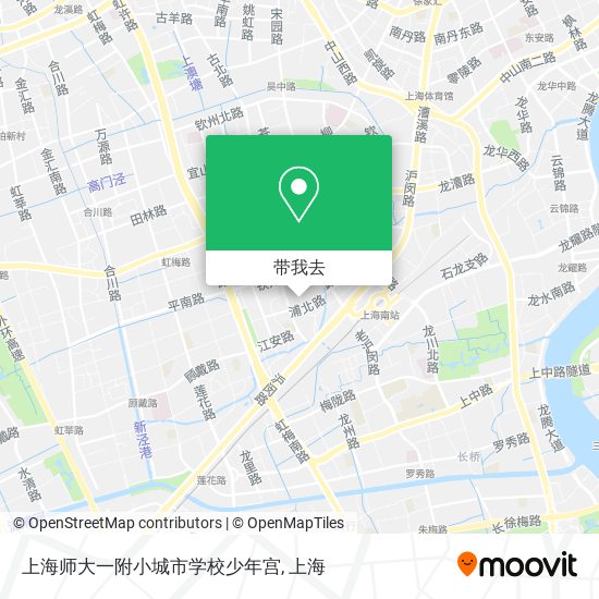 上海师大一附小城市学校少年宫地图