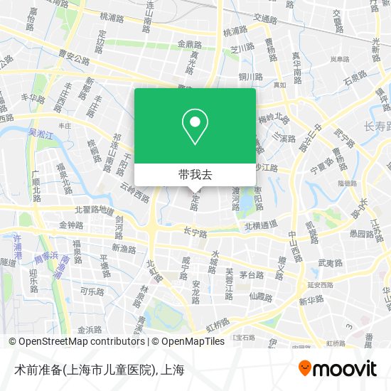 术前准备(上海市儿童医院)地图