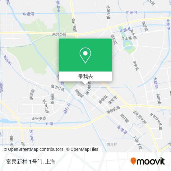 富民新村-1号门地图