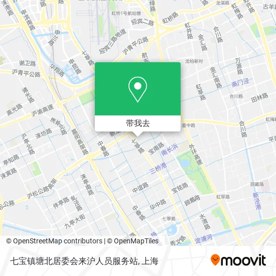 七宝镇塘北居委会来沪人员服务站地图