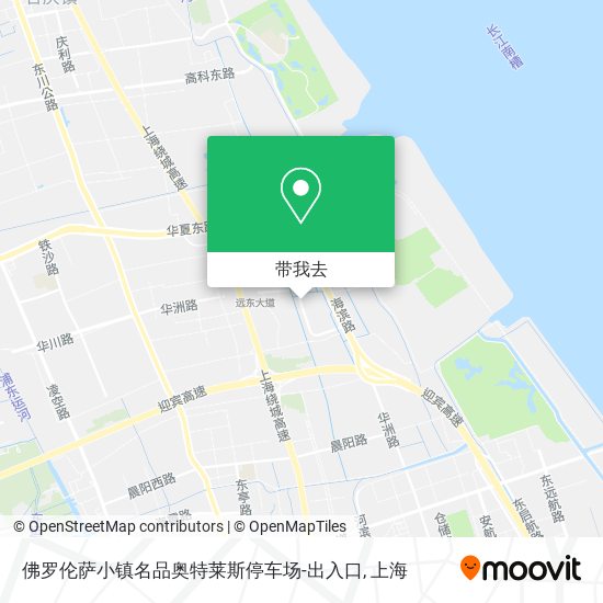 佛罗伦萨小镇名品奥特莱斯停车场-出入口地图