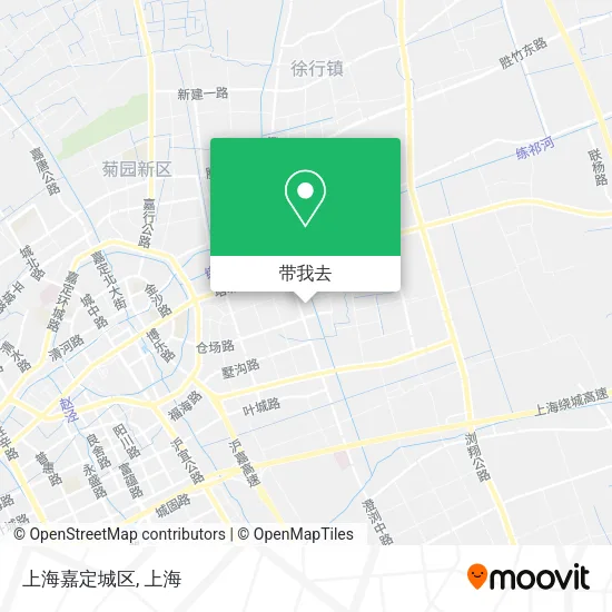 上海嘉定城区地图