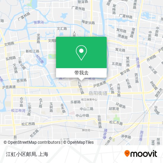 江虹小区邮局地图