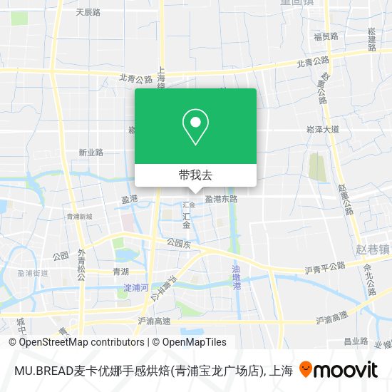 MU.BREAD麦卡优娜手感烘焙(青浦宝龙广场店)地图
