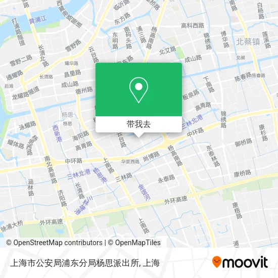 上海市公安局浦东分局杨思派出所地图