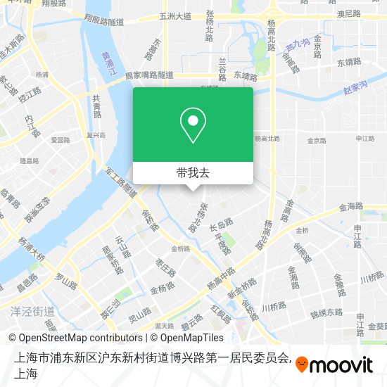 上海市浦东新区沪东新村街道博兴路第一居民委员会地图