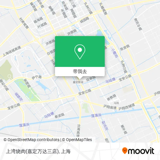上湾烧肉(嘉定万达三店)地图
