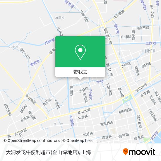 大润发飞牛便利超市(金山绿地店)地图
