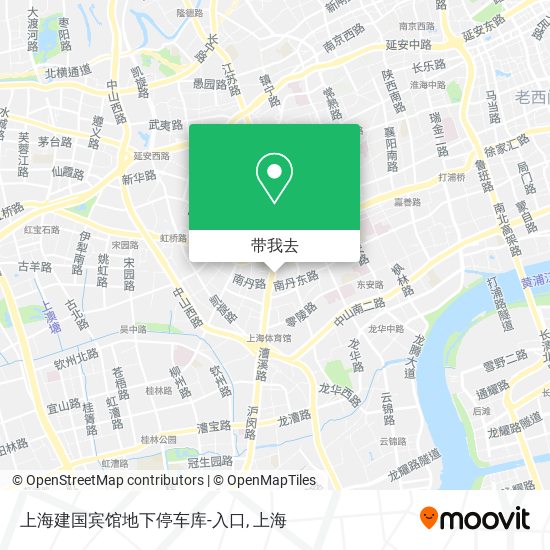 上海建国宾馆地下停车库-入口地图