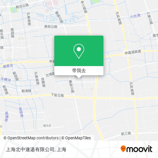 上海北中速递有限公司地图