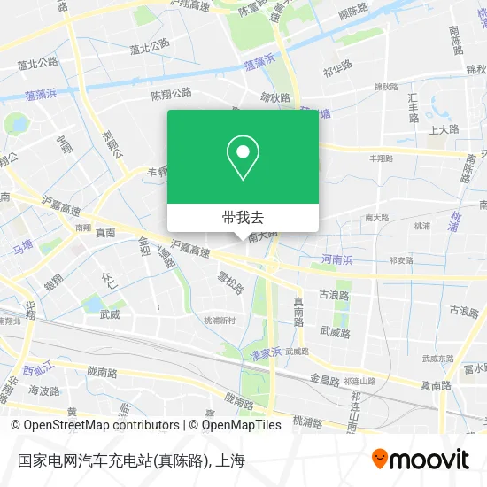 国家电网汽车充电站(真陈路)地图