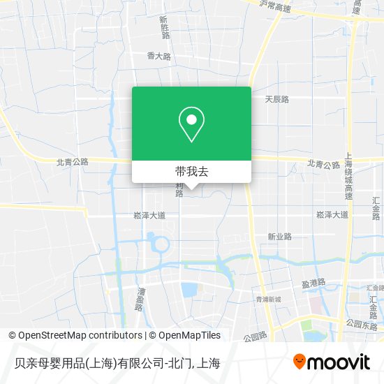 贝亲母婴用品(上海)有限公司-北门地图