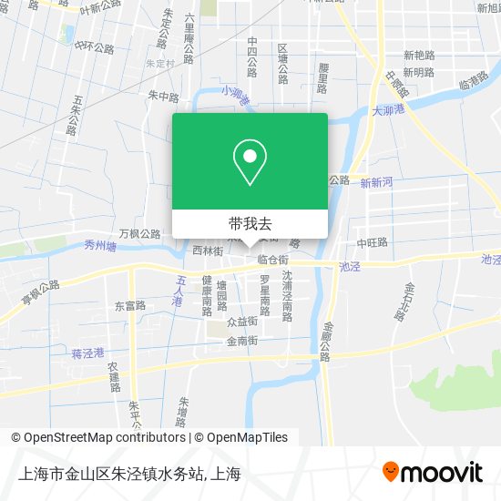 上海市金山区朱泾镇水务站地图