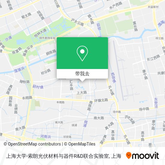 上海大学-索朗光伏材料与器件R&D联合实验室地图