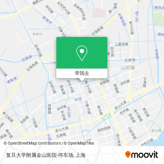 复旦大学附属金山医院-停车场地图