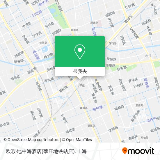 欧暇·地中海酒店(莘庄地铁站店)地图