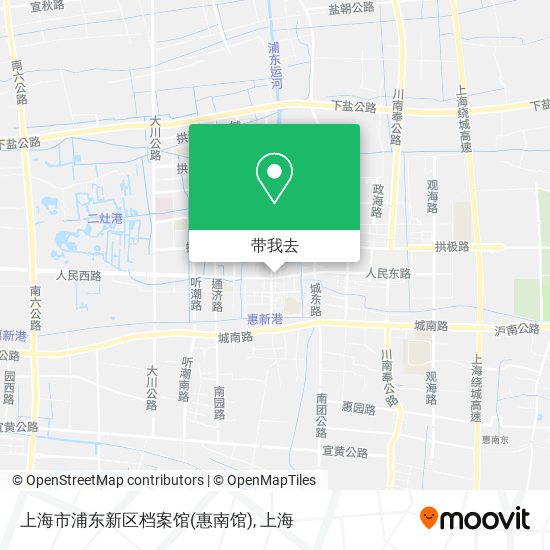 上海市浦东新区档案馆(惠南馆)地图