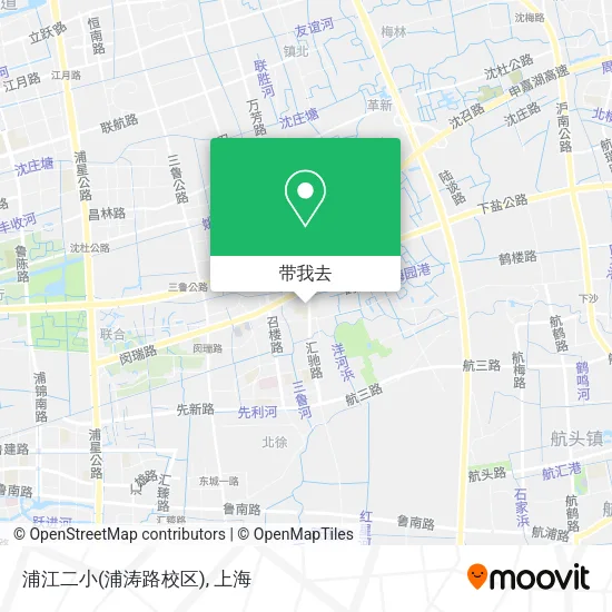 浦江二小(浦涛路校区)地图