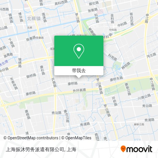 上海振沐劳务派遣有限公司地图