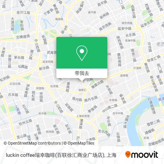 luckin coffee瑞幸咖啡(百联徐汇商业广场店)地图