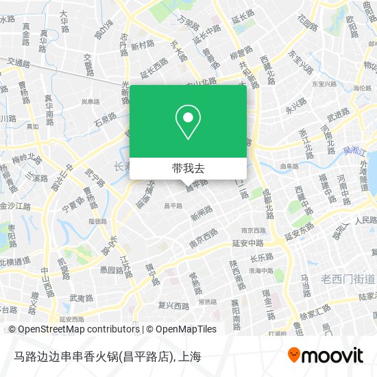 马路边边串串香火锅(昌平路店)地图