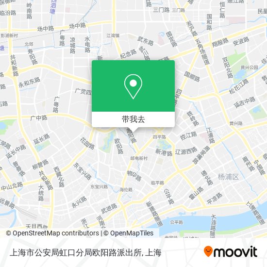 上海市公安局虹口分局欧阳路派出所地图